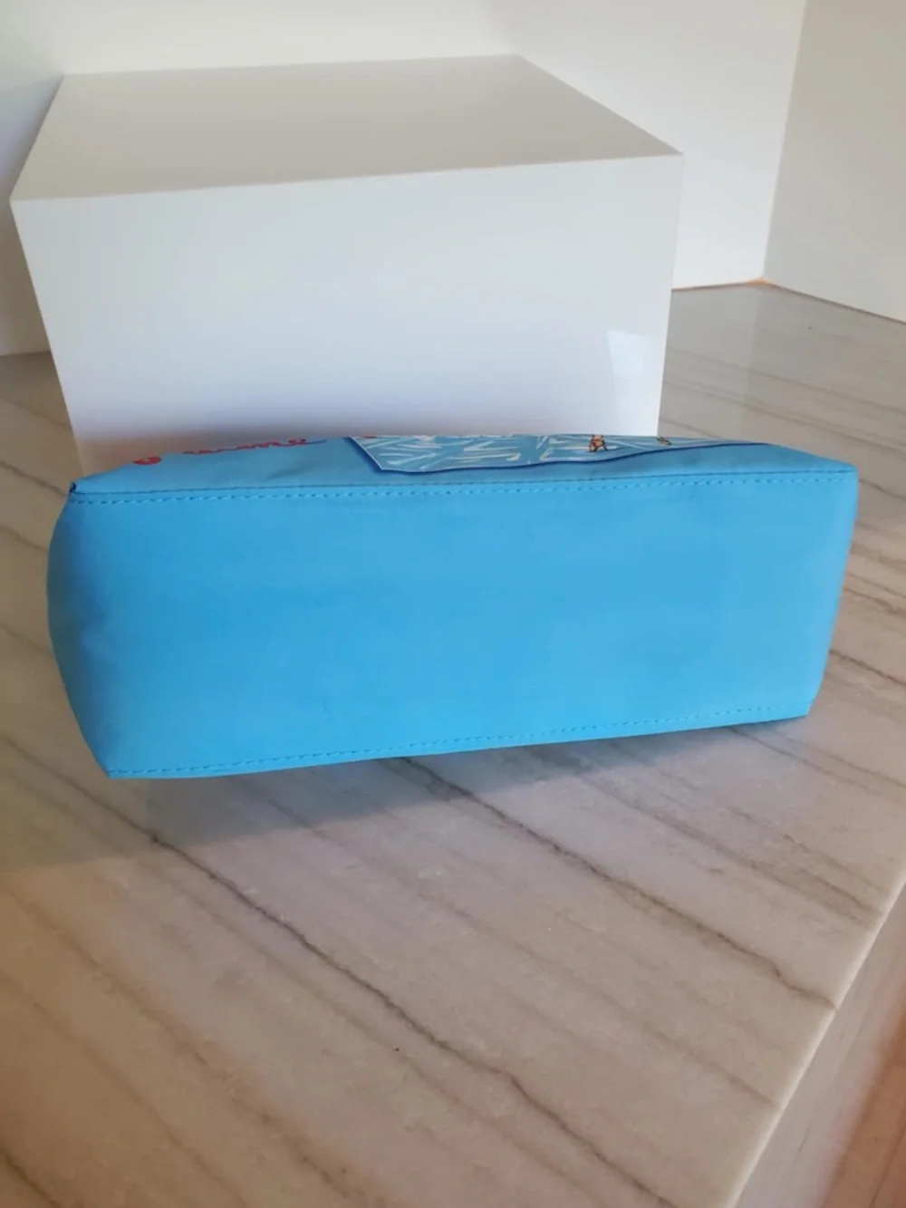 Lancôme Paris Blue Zip Top Makeup Travel Bag